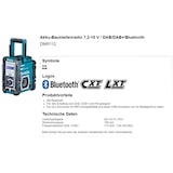 thumbnail of Makita Akku-Baustellenradio DMR112 Radio FM, DAB Plus, Bluetooth, ohne Akku und Ladegerät