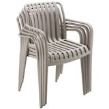 thumbnail of tectake Chaises de jardin ALCUDIA empilables et résistantes aux intempéries - taupe, Lot de 4 - 406046