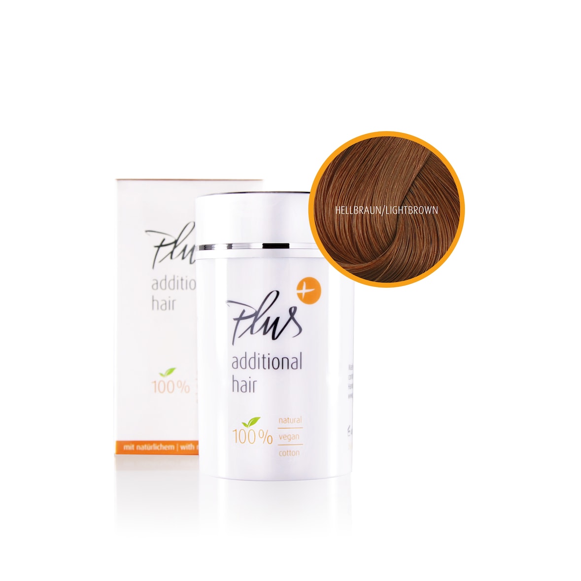 Plus additional Hair Hellbraun Haar Auffüller Schütthaar Streuhaar volles Haar
