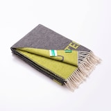 thumbnail of Benetton - Coperta 140x190 cm 320 GSM 60% cotone Marrone e verde