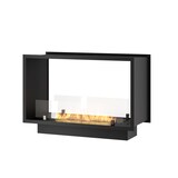 thumbnail of Bioethanol-Kamin 2Side 800 Slim Einbau mit zwei Fronten - Mattschwarz, mit Glas, 1L Brenner, Modernes Design