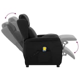 thumbnail of vidaXL Massagesessel mit Kissen Schwarz 93,5 x 67,5 x 101,5 cm Stoff
