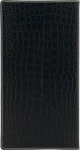 thumbnail of Securit® Speisekartenhülle A45 "Design" - Schwarz - Kunstleder mit Krokodilleffekt - 4 Sichtseiten