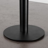 thumbnail of Bistrotisch Rund | Durchmesser 80 cm | D4409 OV Walnussbraun | Gusseisengestell