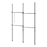 thumbnail of Helloshop26 - Penderie télescopique acier laqué 150 - 230 cm 4 barres de penderie noir 03_0008157