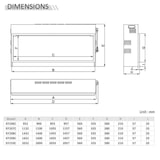 thumbnail of BALDERIA Elektrokamin Amazona 36, Elektrischer Einbaukamin mit LED-Flamme und Heizfunktion, Schwarz