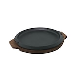 thumbnail of ILSA Piatto a servire tondo in ghisa Basic con vassoio in legno Ø cm 16