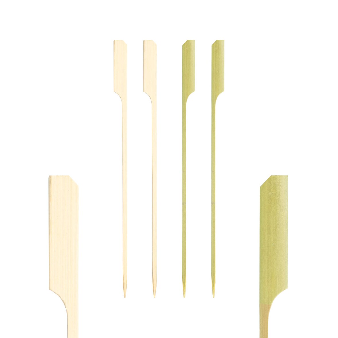 250x Fingerfood Spieße "Golf" aus Bambus 18cm