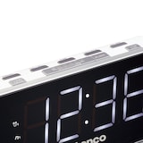 thumbnail of Lenco CR-18 White - FM-Radiowecker mit großem 1,8" Display - weiße LED´s - 2 Weckzeiten - Schlummerfunktion - Dimmfunktion - Weiß