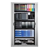 thumbnail of Exacompta 301003D 1x MODULO modulaire ladenbox met 5 gesloten laden voor A4+ documenten, Office, grijs-blauw