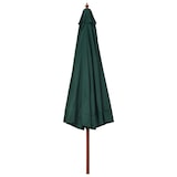 thumbnail of Parasol d'extérieur avec mât en bois 330 cm Vert Modèle Titan Horizon Élite