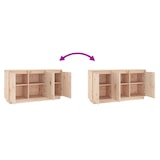 thumbnail of Helloshop26 - Aparador cómoda armario mueble de almacenaje organizador para cocina salón salón 111 x 34 x 60 cm madera maciza de 02_0029522