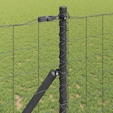 thumbnail of vidaXL Zaun mit Pfosten Grau 1 x 25 m Stahl