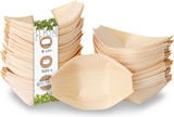 thumbnail of BIOZOYG 500 Stück Snackschalen Einwegschalen Holzschiffchen 80mm, biologisch abbaubar, für Fingerfood, Schalen aus nachhaltiger Forstwirtschaft