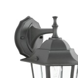 thumbnail of Licht-Erlebnisse Außenwandlampe PARIS Anthrazit Aluminium Glas Rustikale Wandleuchte Balkon Terrasse Garten, CX311-25-13 AN