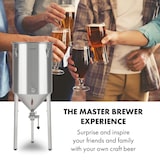 thumbnail of Gärkeller Pro XL Fermentierkessel 60 Liter Ablassventil 304-Edelstahl Silber-Metallic
