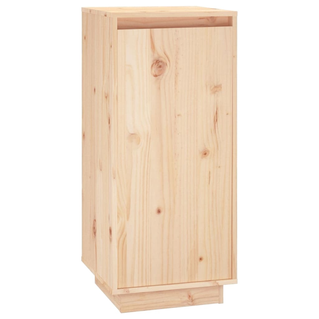 Helloshop26 - Schuhschrank Schuhaufbewahrung Möbel für Eingangsbereich/Flur/Wohnzimmer 35 x 35 x 80 cm massives braunes Kiefernholz 02_0021352