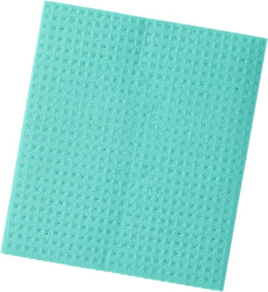 10 Schwammtücher 20 cm x 18 cm grün