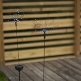 thumbnail of LED Solarstab FEUERWERK Gartendeko 90 bunte LED  100cm Lichtsensor