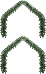 thumbnail of vidaXL Weihnachtsgirlande mit 600 LEDs 2 pcs Grün PVC