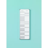 thumbnail of PROREGAL Anwesenheitstafel mit 30-Positionen | HxB 24x75cm | auf Deutsch | inkl. Befestigungsmaterial & blanko Namenschilder | Aluminium/Weiß