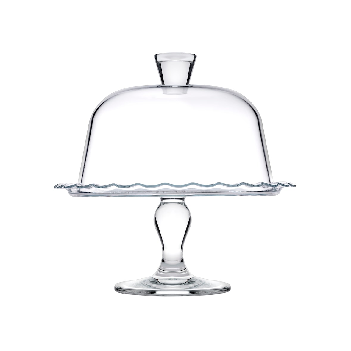 Excelsa stand pour gâteau / aliments Pasabahce verre 26x26x26 cm transparent