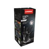 thumbnail of Set de couteaux avec support 8 pièces noir Herzberg HGMSN8BLK