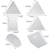 thumbnail of Intirilife 9-teiliges Set Küchenschaber und Tortenspatel aus Edelstahl zum Backen Dekorieren Verzieren