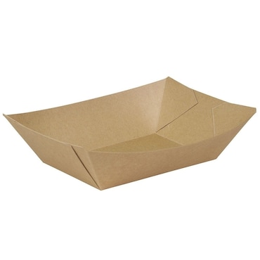 greenbox - Prato-Prémio-Porta-lanches de papelão 800 ml, marrom, bio-revestido, 200 un..
