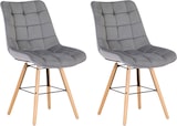 thumbnail of 2er Set Esszimmerstühle Leni Samt grau