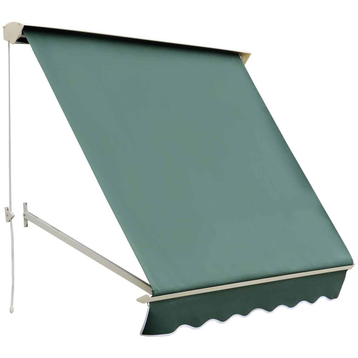 Toldo Manual de Aluminio Ventana Exterior Ángulo Ajustable Impermeable 180x70cm