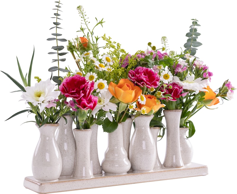 glas vase dekorieren Mit leuchtender Weihnachtsdeko im Modell:Eiche | rot | 35