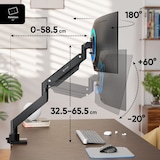 thumbnail of ONKRON Soporte Monitor Escritorio para TV de 17 a 57 pulgadas, hasta 27 kg, VESA 75x75 a 200x200, Resorte de Gas, G130-B Negro