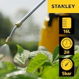 thumbnail of Stanley SXSPBS16E, pulverizador mochila 16l, 5 bar ajustable, 0.6 l/min, lanza 55-100 cm, indicador de carga LED