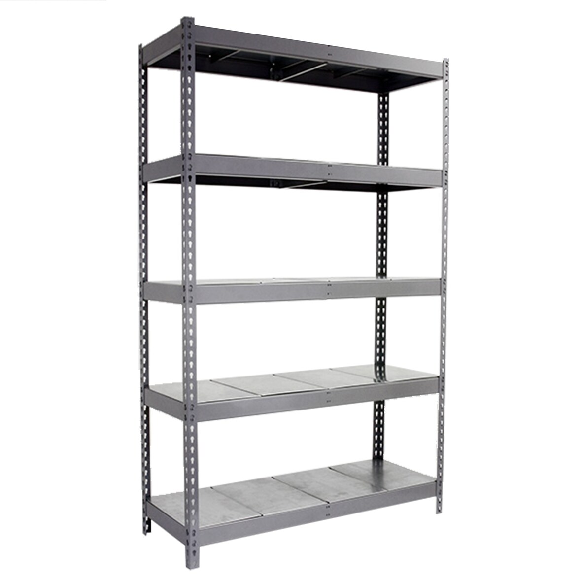 SimonRack Rayonnage industriel, 2000x1800x750 mm, 600 kg au point de flexion, 5 étagères métalliques, rayonnage garage, Gris/Galvanisé- Simonforte