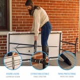 thumbnail of Lifetime Mesa retangular com pernas dobráveis 152x76 cm branca