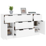 thumbnail of vidaXL 3-tlg. Sideboard-Set Weiß Holzwerkstoff