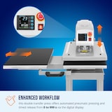 thumbnail of MSW - MSW Presse à Chaud pneumatique Double 40 x 50 cm avec Socle - chauffante Thermique Transfert