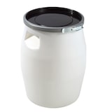thumbnail of GILAC Fût + genouillère métal + couvercle - 30 L - Blanc G173421