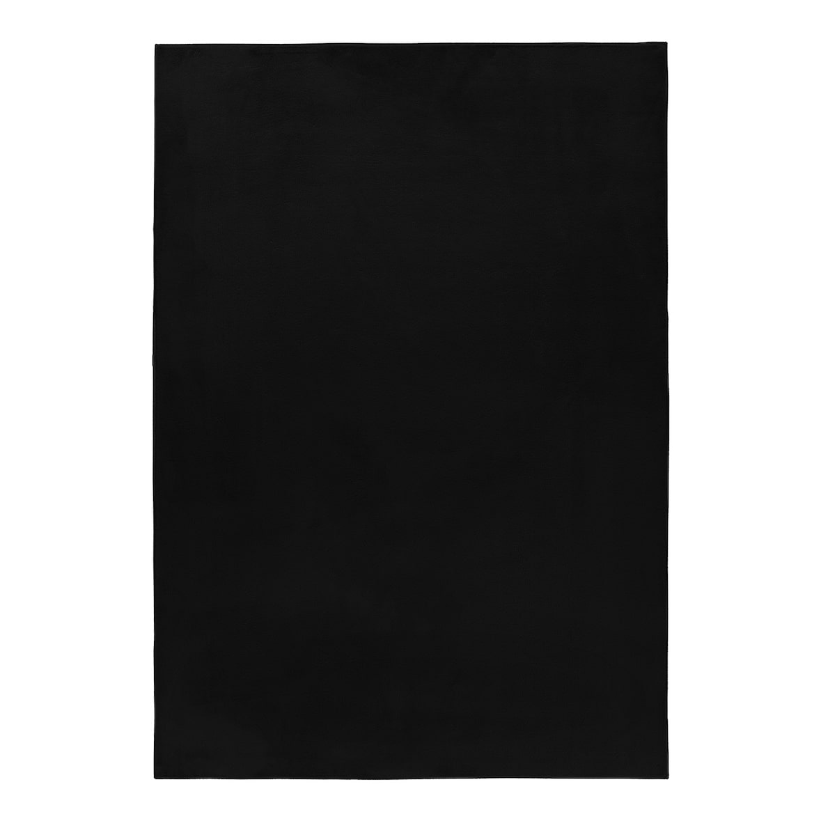 Teppich Flur Einfarbig Pflegeleicht Waschbar Strapazierfähig Wohnzimmer Schlafzimmer Schwarz 240x340 cm – NECKAR von Kadima Design