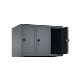 thumbnail of C+P Aufsatzschrank Classic PLUS, 3 Abteile, HxBxT 50x75x50cm, Sicherheitsdrehriegel, Anthrazit von PROREGAL