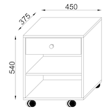 thumbnail of VCM  Rolda  H 54 x B 45 x T 38 cm