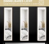 thumbnail of Standspiegel Ganzkörperspiegel 160x40x5 cm mit LED-Beleuchtung Touch Steuerung Eiche Optik Rahmen aus MDF bruchsicheres HD Glas frei stehend