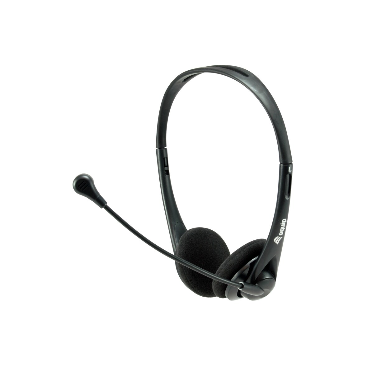 Equip Auriculares Estereo con Microfono Flexible - Diadema Ajustable - Almohadillas Acolchadas - Controles en Cable - Jack 3....