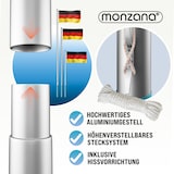 thumbnail of MONZANA® Aluminium Fahnenmast 6,50m mit Seilzug inkl. Flagge Flaggenmast Mast Flagge Alu