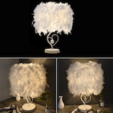 thumbnail of Home Nature Wohnkonzept Feder Tischlampe Hotel LED Nachttischleuchte Herz Design Schlafzimmer romantische Beleuchtung