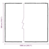 thumbnail of vidaXL Doorzichtig zeildoek met zeilringen 3x10 m polyethyleen