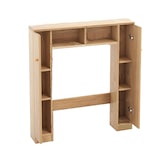 thumbnail of COSTWAY Armario para baño, armario para baño, estantería para baño con estantes ajustables, estantería para baño, madera, armario para baño