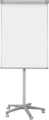 thumbnail of Bi-Office Quadro branco magnético com cavalete móvel, flipchart com rodas, estrutura de alumínio 70 x 100 cm
