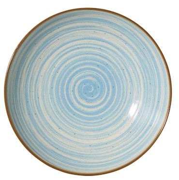 METRO Professional Plato hondo Madleen, cerámica de gres, Ø 21 cm, azul, 6 unidades